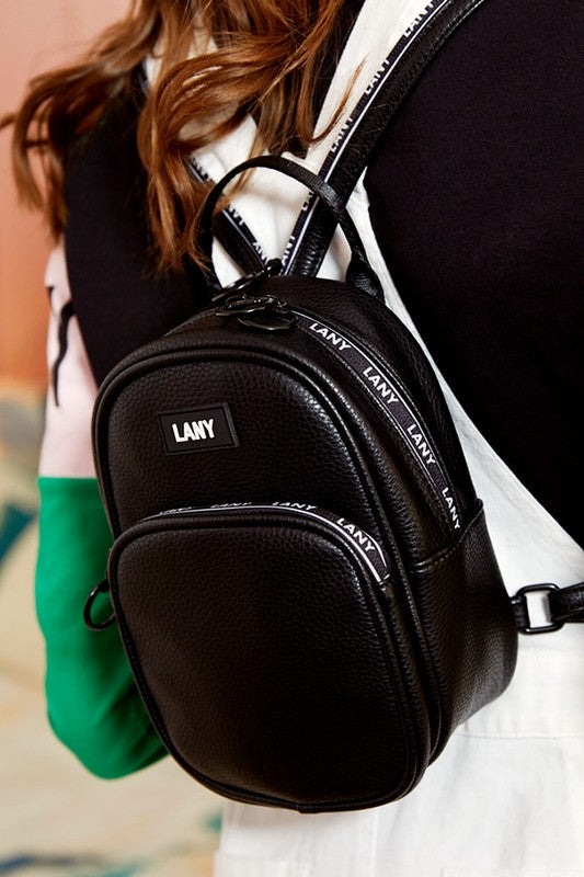 LANY BACKPACK MINI - Black Solid