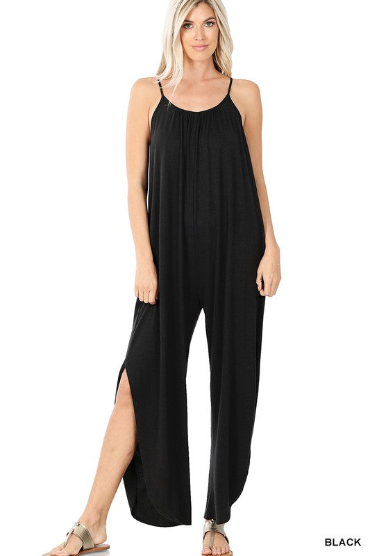 JUMPSUIT WITH SIDE SLITS