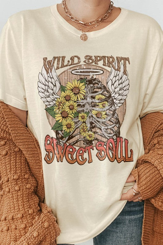 Wild Spirit Sweet Soul Vintage Graphic Tee