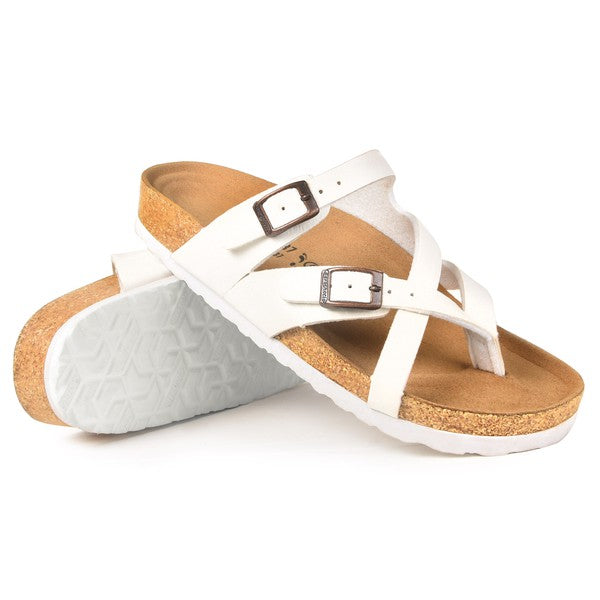 Celestis Soft Footbed Strappy Slide Sandals