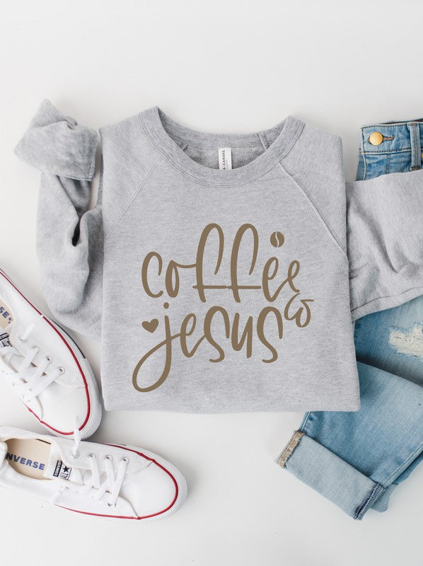 Coffee & Jesus Bella Canvas Crewneck Sweatshirt